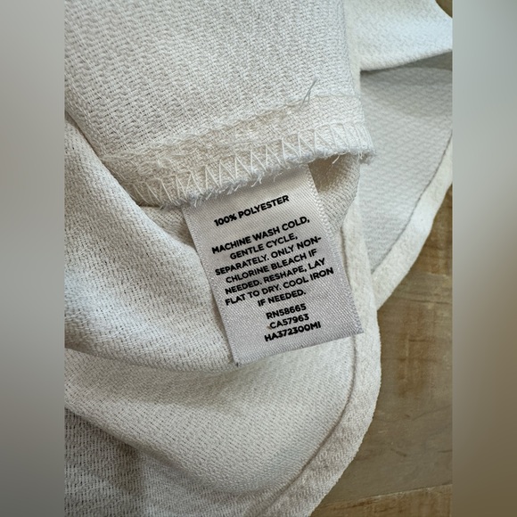 Halogen bell sleeve white blouse long sleeve flared cuff - Picture 9 of 11